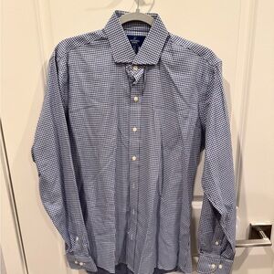 Buttoned Down Blue Gingham Dress Shirt